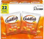 Pepperidge Farm Goldfish Cheddar Crackers, 22 Snack Packs, 28g/1 oz. Each {Imported from Canada}
