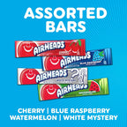 Airheads, Gravity Feed Assorted Candy - Box of 60 Individually Wrapped Bars, 15.6g per bar