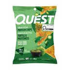 Quest Nutrition Chili Lime Flavour Tortilla Style Protein Chips, High Protein, Baked, Not Fried, Gluten Free, 1g Sugar, 4g Carbs, 8ct