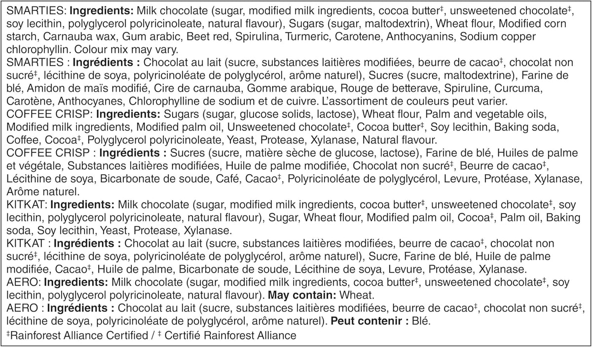FAVOURITES Mini Bars & Candies, 485 g