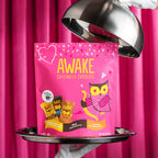 AWAKE - Caffeinated Chocolate Bites - Caramel Milk Chocolate, 50 Count - 50mg Caffeine - Individually Wrapped Energy Bites - Coffee Alternative - Fairtrade, Gluten Free, Non GMO - 0.48oz
