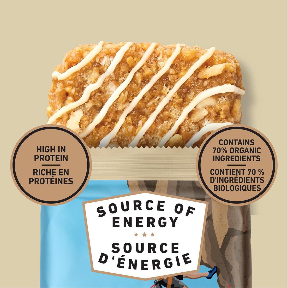 Clif Bar, Energy Bars, White Chocolate Macadamia Nut, 680 g (Pack of 10)