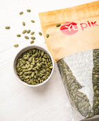Yupik Organic Raw Pumpkin Seeds, No Shell, 1 kg, Gluten-Free, Non-GMO, Kosher, Vegan, Shelled Pepitas, Salt-Free, Plant-Based Protein, Source of Fiber, Healthy Snacks, Ideal for Baking & Topping