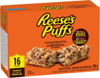 Reese's Puffs - Family Pack Size - Peanut Butter and Cocoa Flavour Cereal Bars, Pack of 16 Bars, Made with Real Reese's Peanut Butter