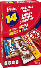 NESTLE Full Size KitKat, Aero, Coffee Crisp & Smarties, 638 g