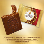 FERRERO ROCHER Assorted Hazelnut chocolate squares - 10-Piece Pack - 105 g