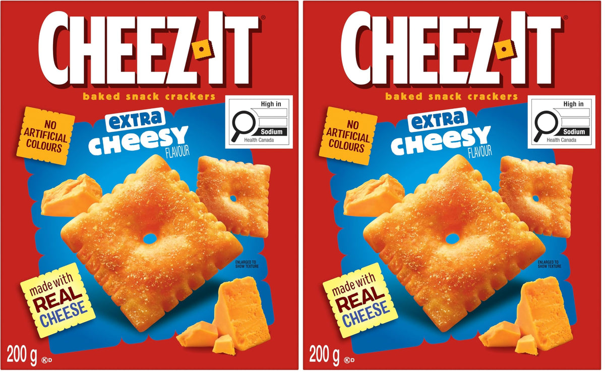 Cheez-It Baked Snack Crackers Extra Cheesy Flavour 200 gram
