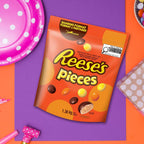 REESE'S PIECES Peanut Butter Candy, Resealable Bulk Bag, 1.36 kg