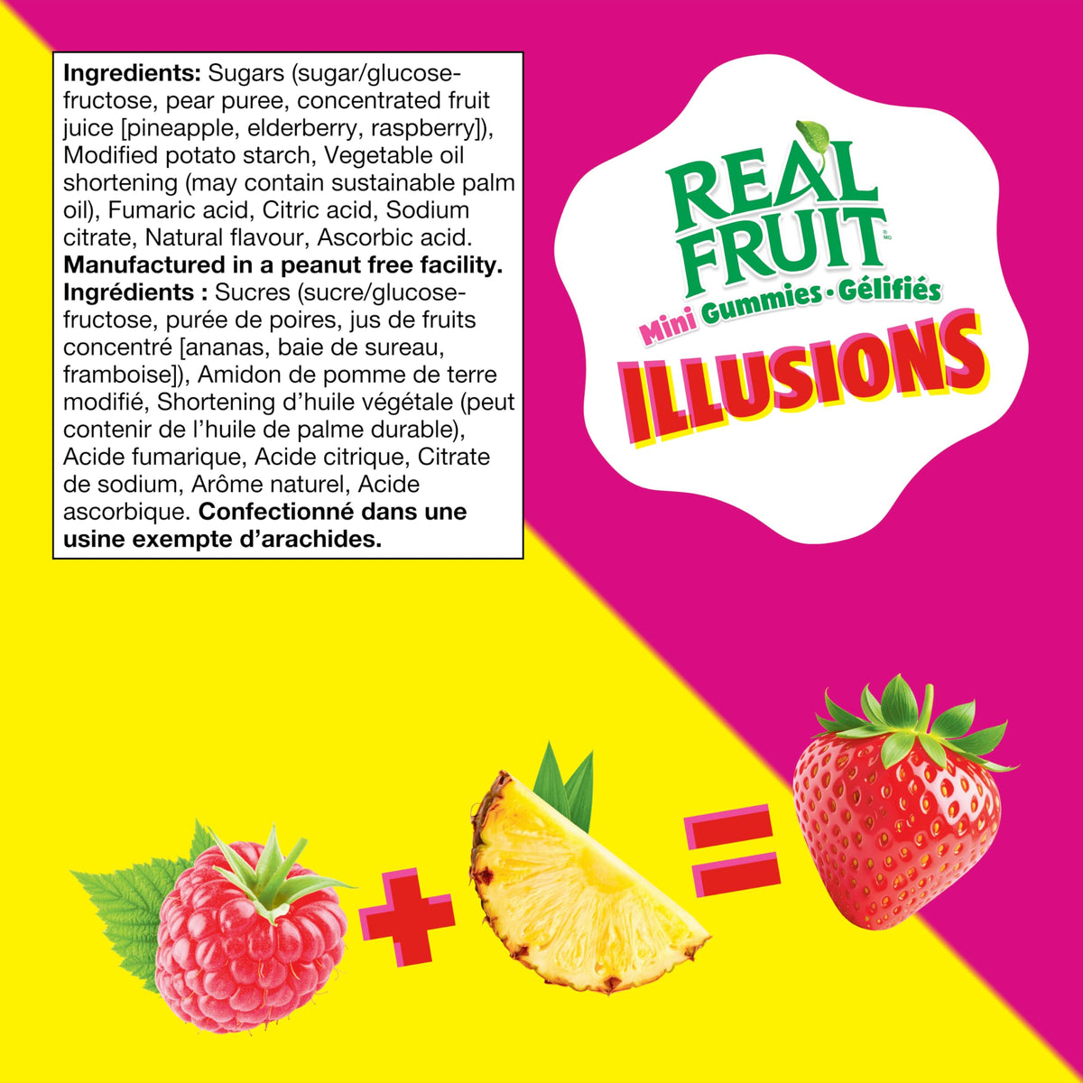 REALFRUIT Superfruits Gummy Candy - Made with Real Fruit, Vegan, Gluten & Peanut-Free Snack for Adults and Children, Proudly Canadian Company, Cranberry, Black Currant, Blueberry and Blackberry, 180g