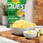 Quest Nutrition Chili Lime Flavour Tortilla Style Protein Chips, High Protein, Baked, Not Fried, Gluten Free, 1g Sugar, 4g Carbs, 8ct