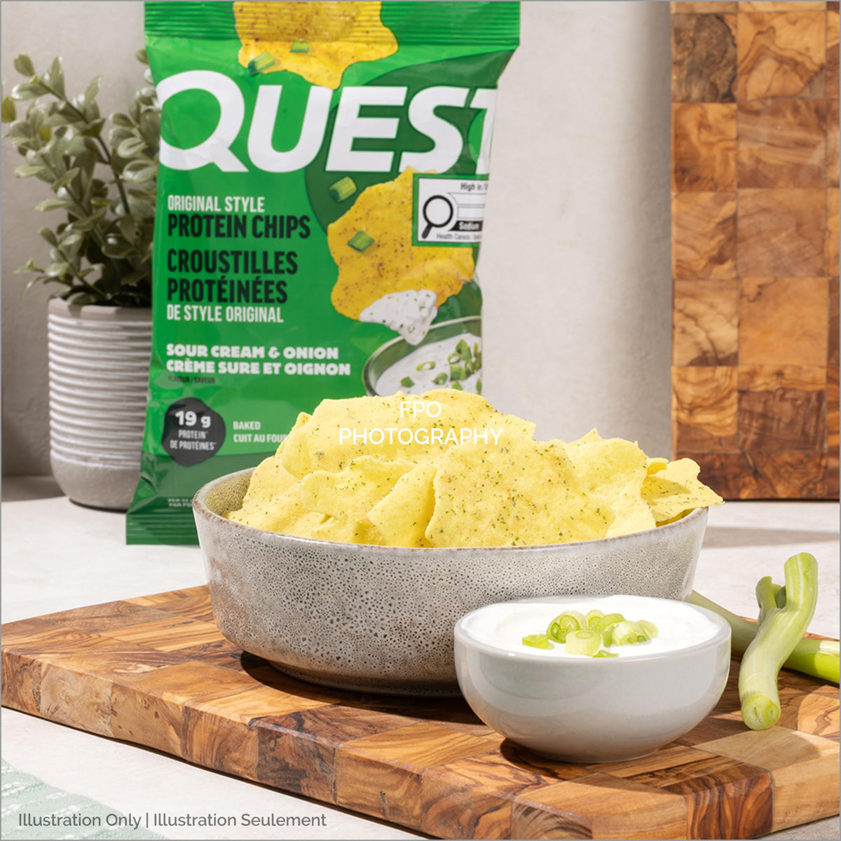 Quest Nutrition Chili Lime Flavour Tortilla Style Protein Chips, High Protein, Baked, Not Fried, Gluten Free, 1g Sugar, 4g Carbs, 8ct