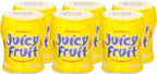 JUICY FRUIT, Fruit Flavoured Chewing Gum, 60 Pieces, 6 Bottles