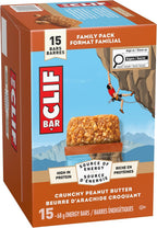 Clif Bar, Energy Bars, Crunchy Peanut Butter, 1.02 kg (Pack of 15)