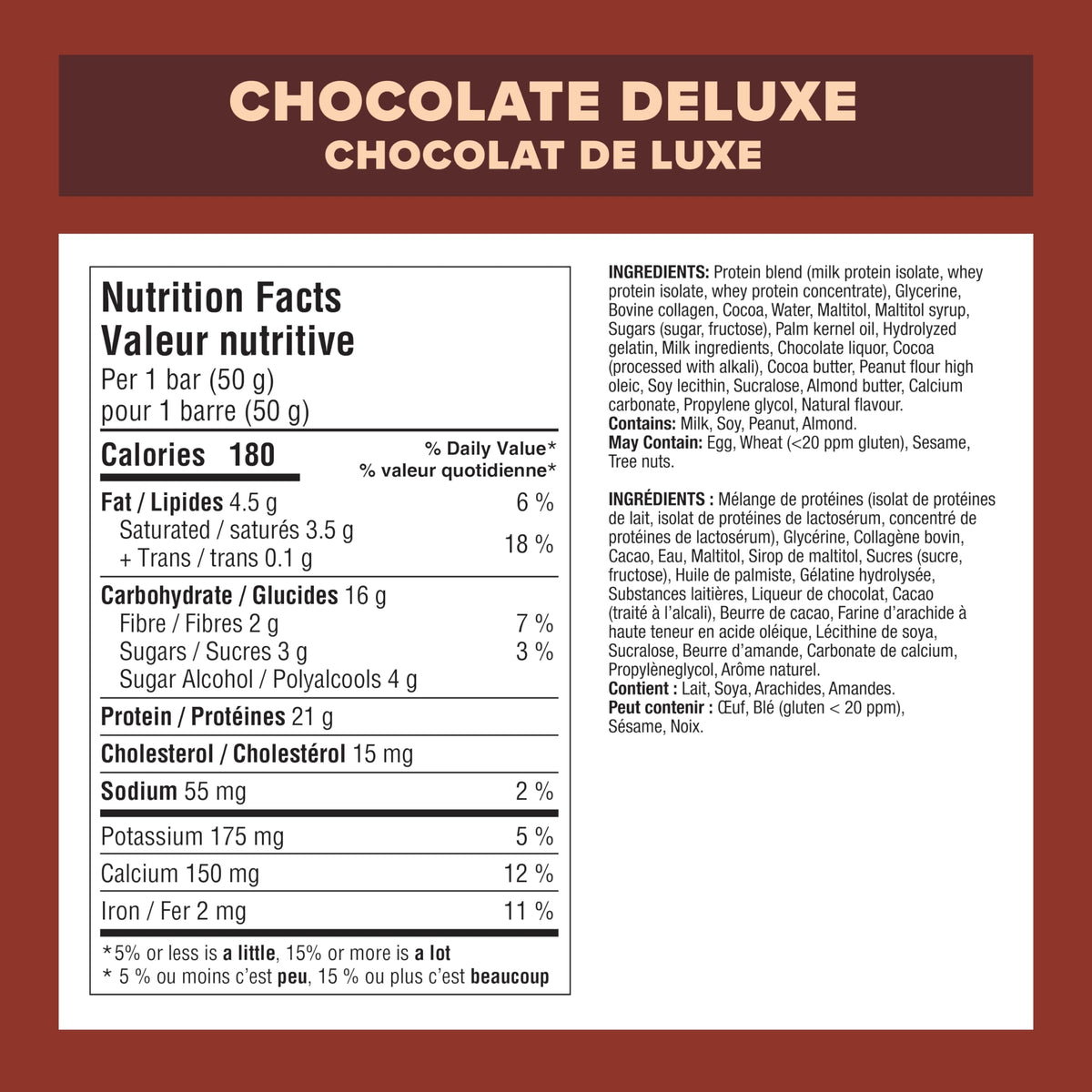 Pure Protein Bars - Nutritious, Gluten Free bar, made with Whey protein blend - low sugar, protein snack. Deliciously satisfying. Made in Canada, Chocolate Peanut Caramel (Pack of 6)