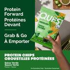 Quest Nutrition Chili Lime Flavour Tortilla Style Protein Chips, High Protein, Baked, Not Fried, Gluten Free, 1g Sugar, 4g Carbs, 8ct