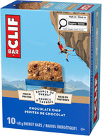 Clif Bar, Energy Bars, Chocolate Chip, High in Protein, 680 g (Pack of 10)
