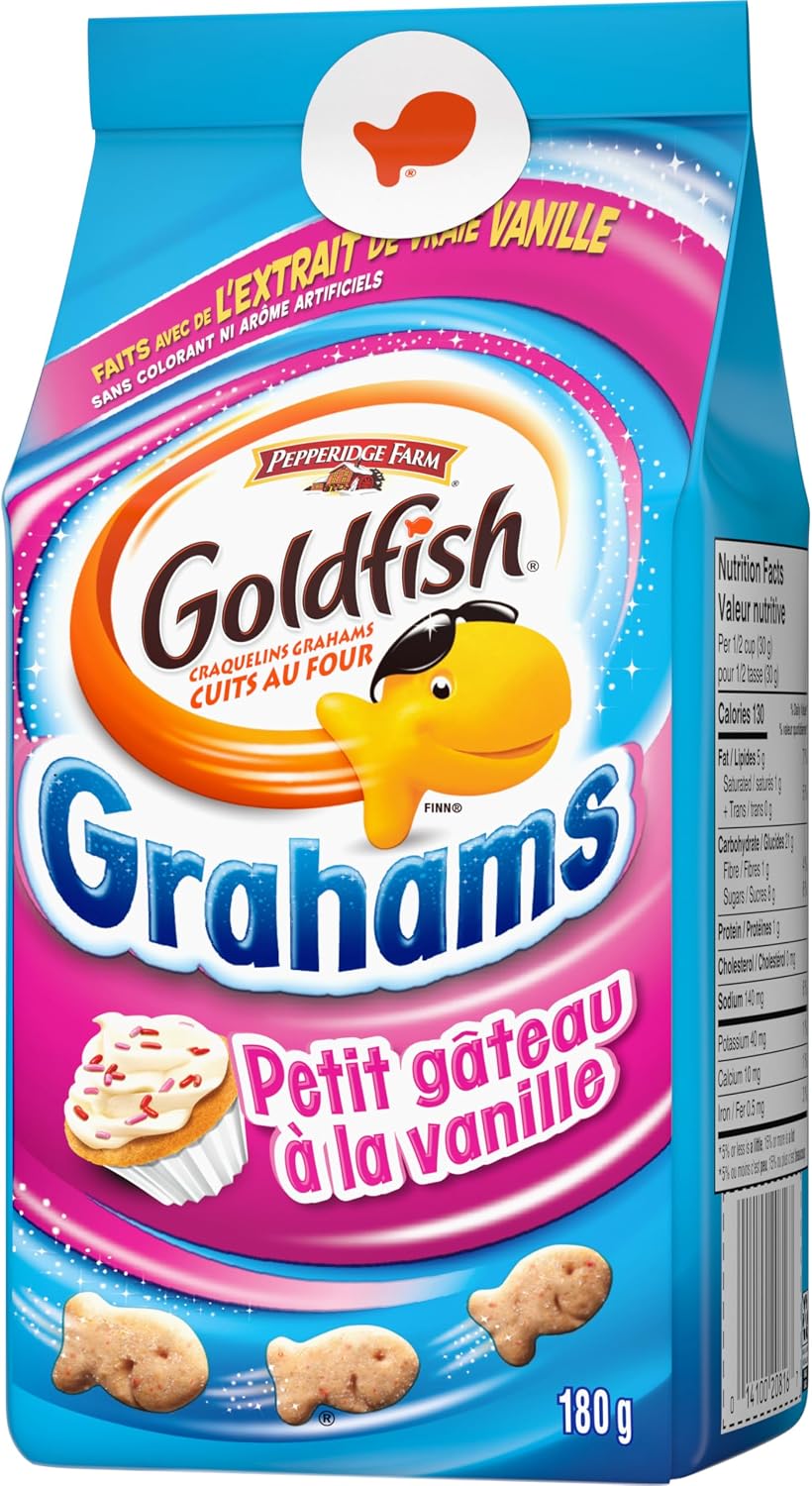 Pepperidge Farm Goldfish Vanilla Cupcake Baked Graham Snacks (180 g)