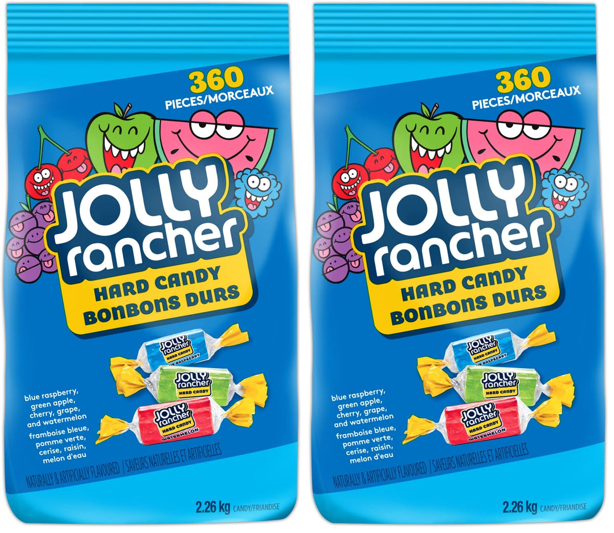 JOLLY RANCHER Fruity Hard Candy Variety Pack, Bulk Bag, 360 Count, 2.26 kg