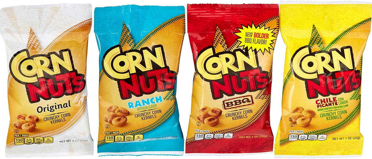 Corn Nuts Crunchy Corn Kernels Variety Pack - 12 Count / 1 Oz Bags by Cornnuts
