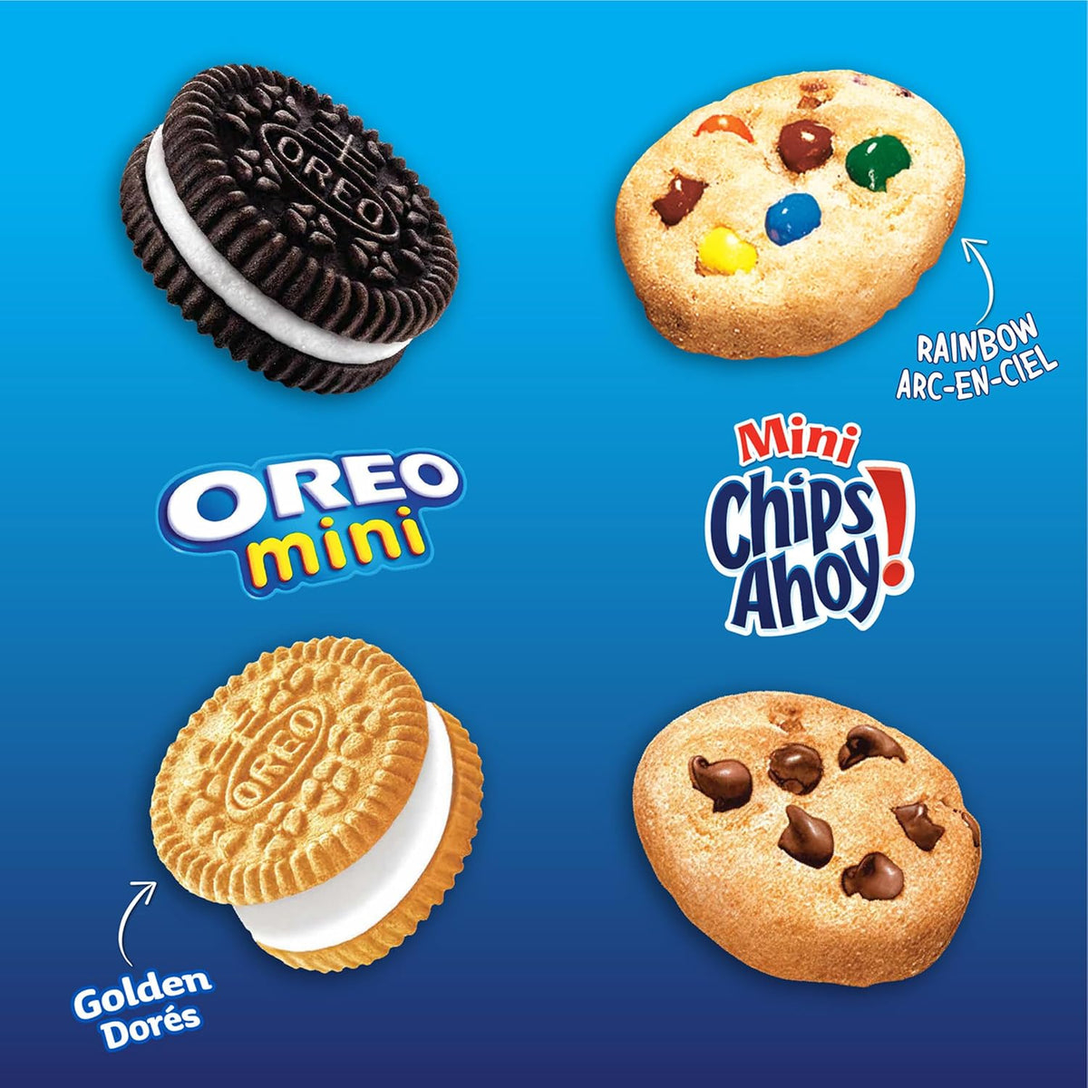 Oreo & Chips Ahoy! Mini Cookies Variety Pack, 600g