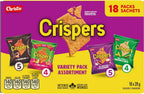 CRISPERS Variety Pack Crackers, 18 Snack Packs, 28g Each, 504g Box