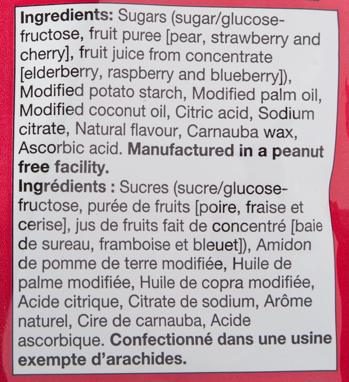 REALFRUIT Superfruits Gummy Candy - Made with Real Fruit, Vegan, Gluten & Peanut-Free Snack for Adults and Children, Proudly Canadian Company, Cranberry, Black Currant, Blueberry and Blackberry, 180g