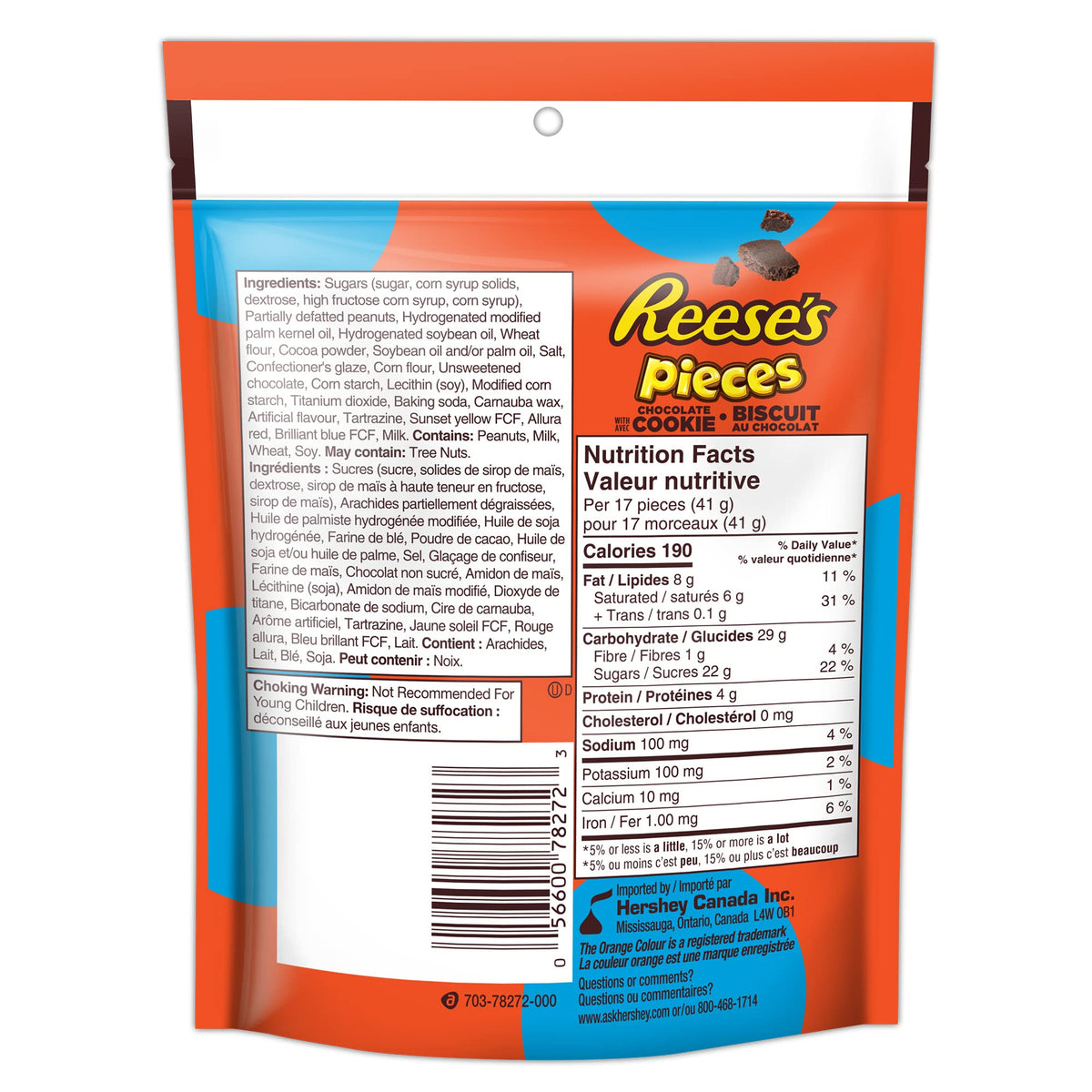 REESE'S PIECES Peanut Butter Candy, Resealable Bulk Bag, 1.36 kg