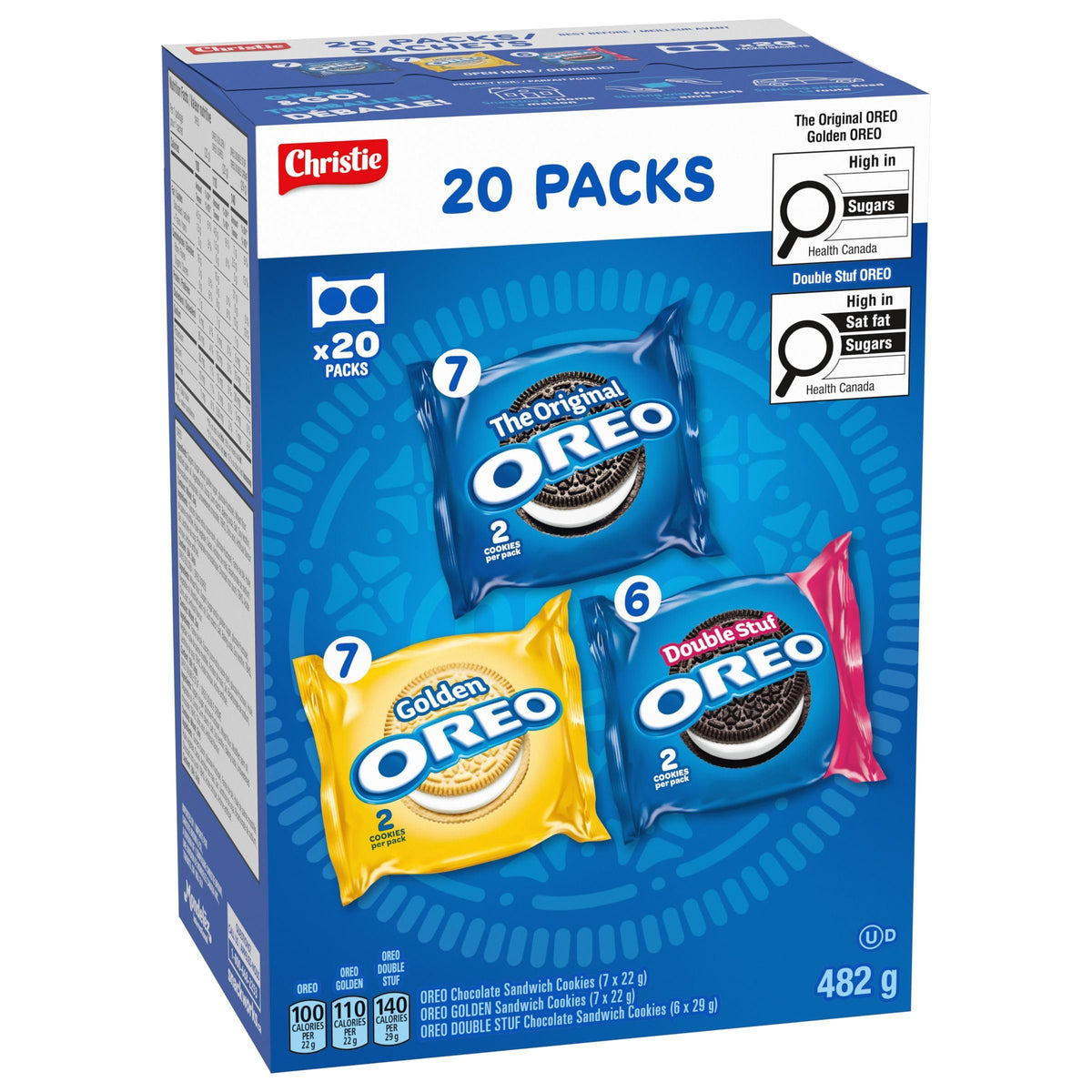 Oreo, Chips Ahoy! & Teddy Grahams, Cookies, 6 Bags, Variety Pack, 1.2 kg