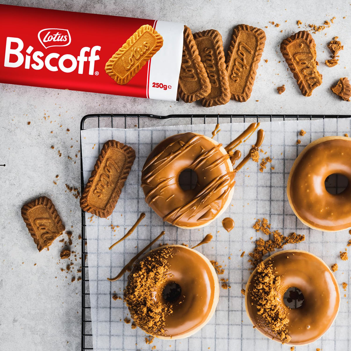Lotus Biscoff XL Caramelized Cookies | Vegan | 10 XL Twin packs | 250g