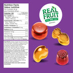 REALFRUIT Superfruits Gummy Candy - Made with Real Fruit, Vegan, Gluten & Peanut-Free Snack for Adults and Children, Proudly Canadian Company, Cranberry, Black Currant, Blueberry and Blackberry, 180g
