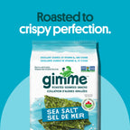 gimMe Organic Roasted Seaweed Sea Salt Favour Snacks 30g Multipack 6 x 5g
