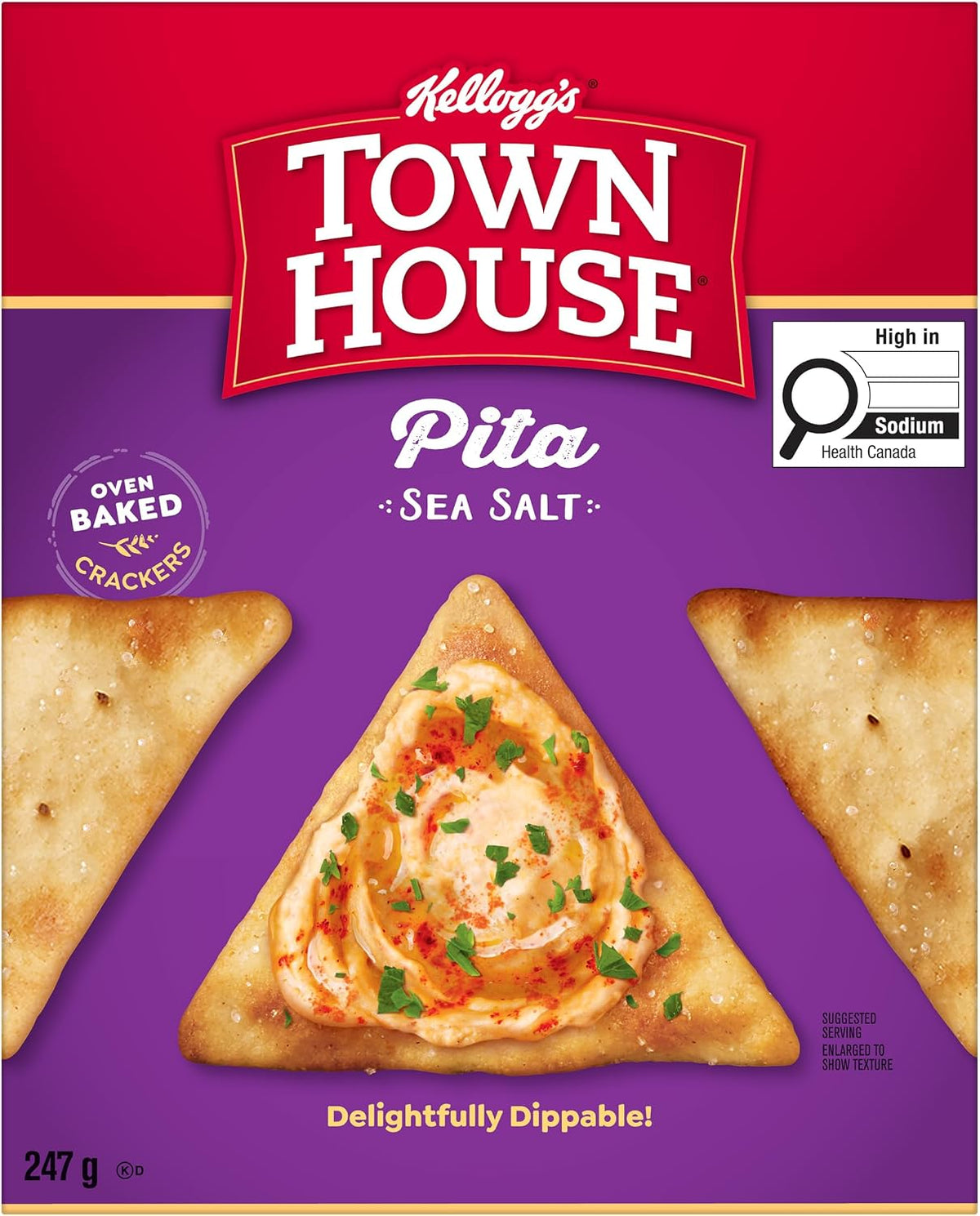 Town House* Pita Sea Salt Crackers 247 g