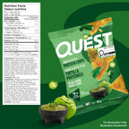 Quest Nutrition Chili Lime Flavour Tortilla Style Protein Chips, High Protein, Baked, Not Fried, Gluten Free, 1g Sugar, 4g Carbs, 8ct