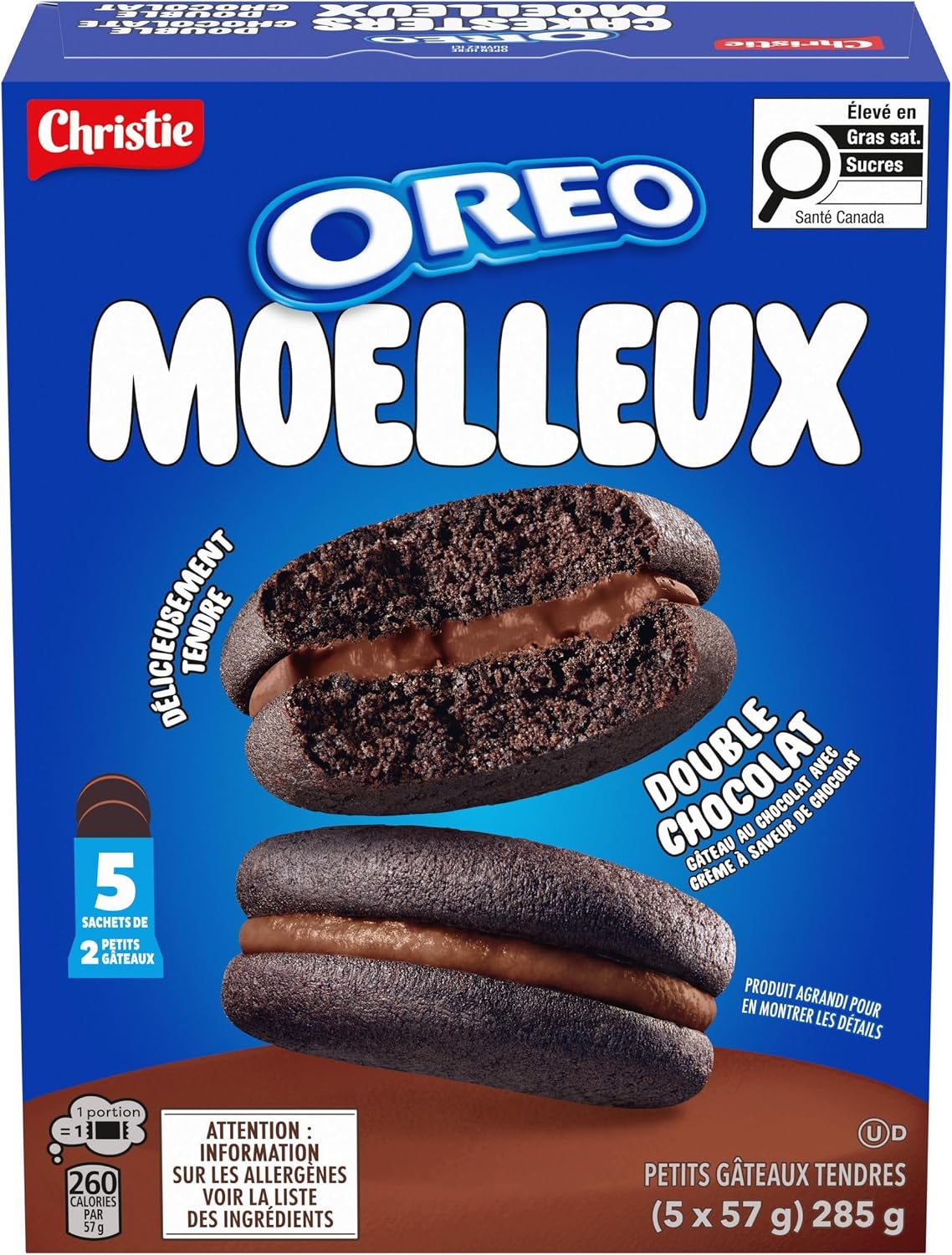 Oreo Cakesters Soft Snack Cakes Double Chocolate 285g