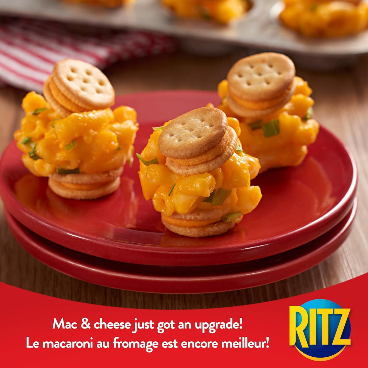 RITZ BITS Mini Cheese Flavoured Sandwich Crackers, Pack of 30