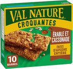 NATURE VALLEY Maple Brown Sugar Crunchy Granola Bars, No Artificial Colours, No Artificial Flavours, Snack Bars, Made with Whole Grain Oats, Pack of 10 Bars