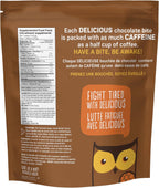 AWAKE - Caffeinated Chocolate Bites - Caramel Milk Chocolate, 50 Count - 50mg Caffeine - Individually Wrapped Energy Bites - Coffee Alternative - Fairtrade, Gluten Free, Non GMO - 0.48oz