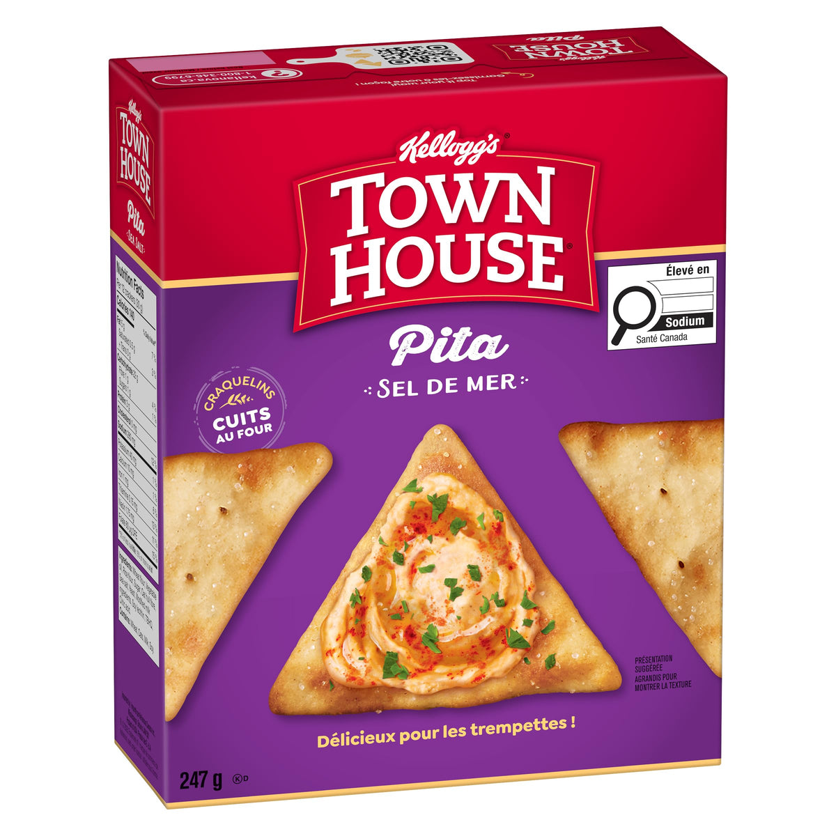 Town House* Pita Sea Salt Crackers 247 g