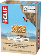 Clif Bar, Energy Bars, White Chocolate Macadamia Nut, 680 g (Pack of 10)