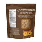 AWAKE - Caffeinated Chocolate Bites - Caramel Milk Chocolate, 50 Count - 50mg Caffeine - Individually Wrapped Energy Bites - Coffee Alternative - Fairtrade, Gluten Free, Non GMO - 0.48oz