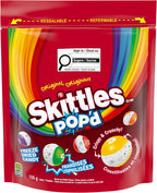 SKITTLES POP’D Original Freeze-Dried Candy, Crunchy Fruity Candy Snack for Sharing, Movie Nights & Parties, 155g