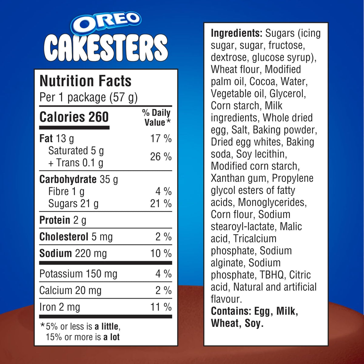 Oreo Cakesters Soft Snack Cakes Double Chocolate 285g