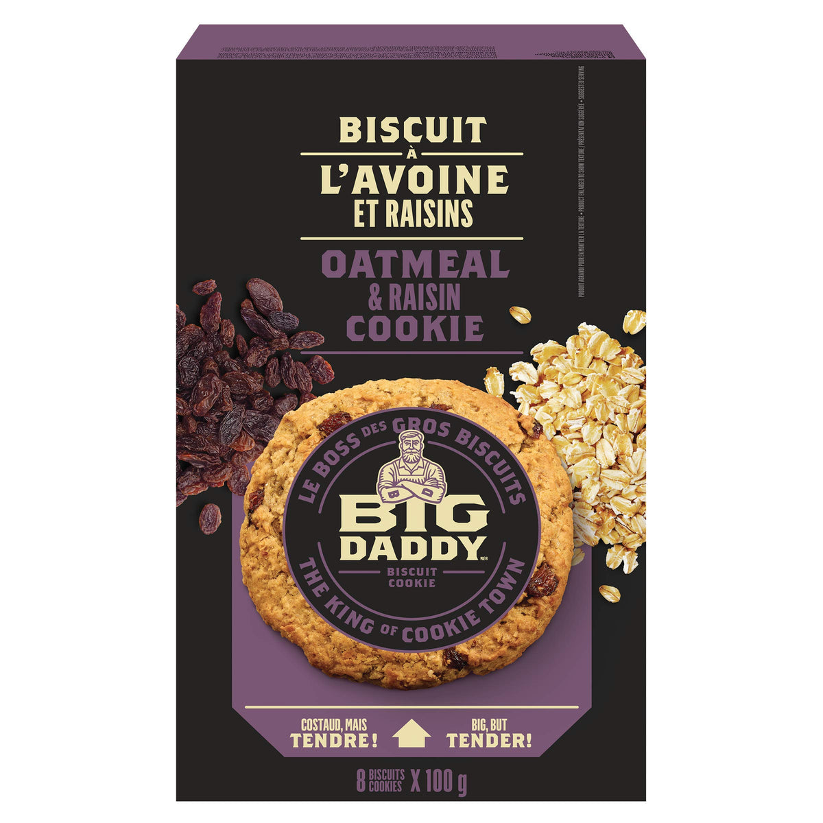 Big Daddy Cookies Chocolate Chunks Gourmet Cookies - 8 Count, 800g