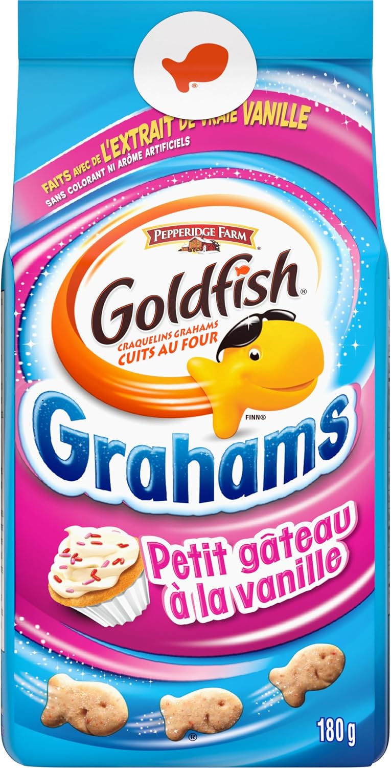 Pepperidge Farm Goldfish Vanilla Cupcake Baked Graham Snacks (180 g)