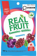 REALFRUIT Superfruits Gummy Candy - Made with Real Fruit, Vegan, Gluten & Peanut-Free Snack for Adults and Children, Proudly Canadian Company, Cranberry, Black Currant, Blueberry and Blackberry, 180g