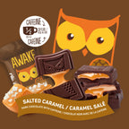 AWAKE - Caffeinated Chocolate Bites - Caramel Milk Chocolate, 50 Count - 50mg Caffeine - Individually Wrapped Energy Bites - Coffee Alternative - Fairtrade, Gluten Free, Non GMO - 0.48oz