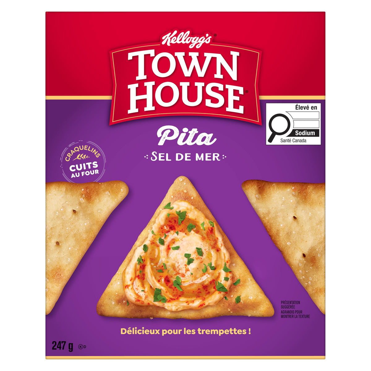 Town House* Pita Sea Salt Crackers 247 g