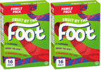 BETTY CROCKER FRUIT BY THE FOOT - VALUE PACK SIZE - Strawberry, Blue Raspberry, Berry Tie-Dye Fruit Flavoured Snacks, Pack of 30 Rolls, 637 Grams Package of Fruit Flavoured Snacks