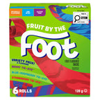 BETTY CROCKER FRUIT BY THE FOOT - VALUE PACK SIZE - Strawberry, Blue Raspberry, Berry Tie-Dye Fruit Flavoured Snacks, Pack of 30 Rolls, 637 Grams Package of Fruit Flavoured Snacks