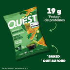 Quest Nutrition Chili Lime Flavour Tortilla Style Protein Chips, High Protein, Baked, Not Fried, Gluten Free, 1g Sugar, 4g Carbs, 8ct